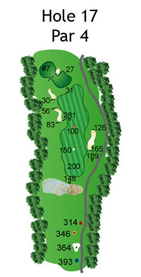 Layout of The Nightmare Hole 17